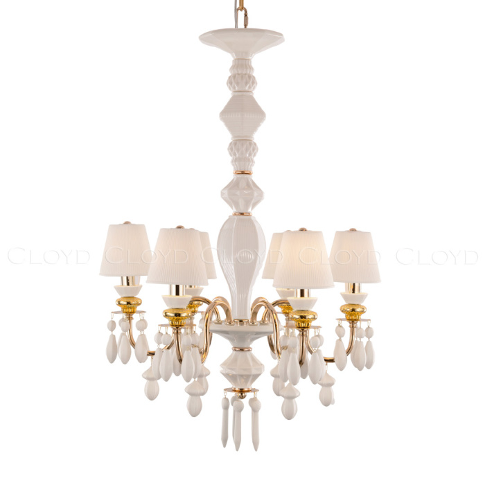 Люстра Cloyd LOTTIE-C C6 / Ø56 см- белая керамика (арт.11218)