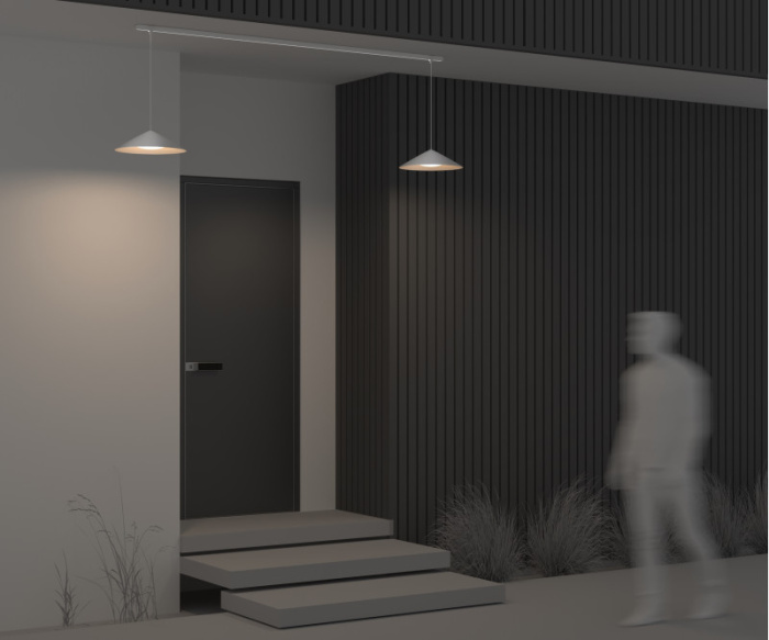 Светильник подвесной светодиодный Elasity IP black O-TR01-1-P-12WW3K