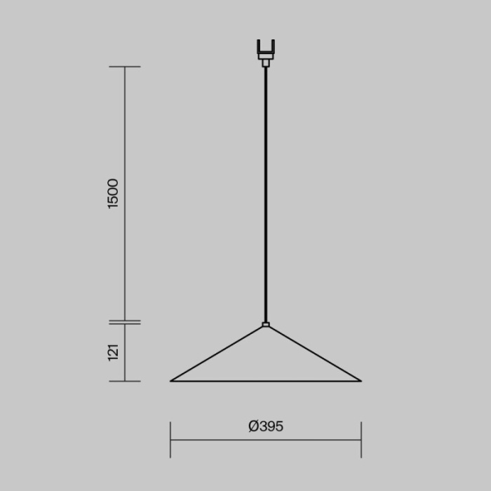 Светильник подвесной светодиодный Elasity IP black O-TR01-1-P-12WW3K