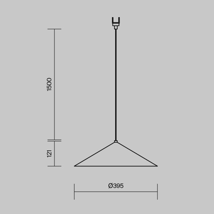 Светильник подвесной светодиодный Maytoni Elasity ip black O-TR01-1-P-12WW3K
