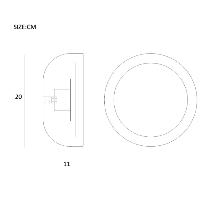 Бра LOKE D20 Blue ImperiumLoft