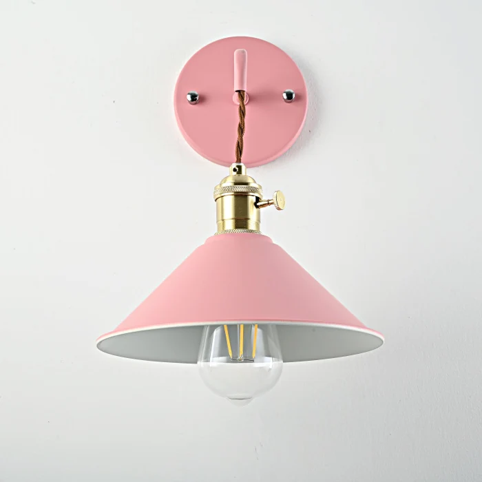 Бра с подвесным плафоном BRAID WALL Pink ImperiumLoft