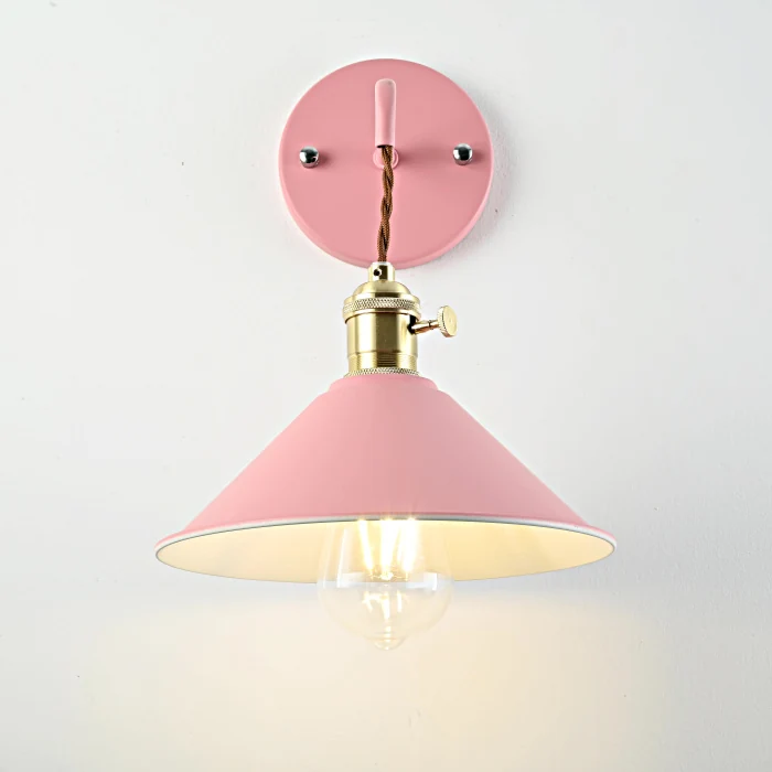 Бра с подвесным плафоном BRAID WALL Pink ImperiumLoft