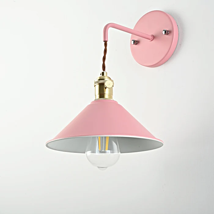 Бра с подвесным плафоном BRAID WALL Pink ImperiumLoft