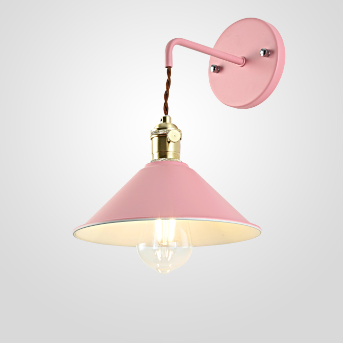 Бра с подвесным плафоном BRAID WALL Pink ImperiumLoft