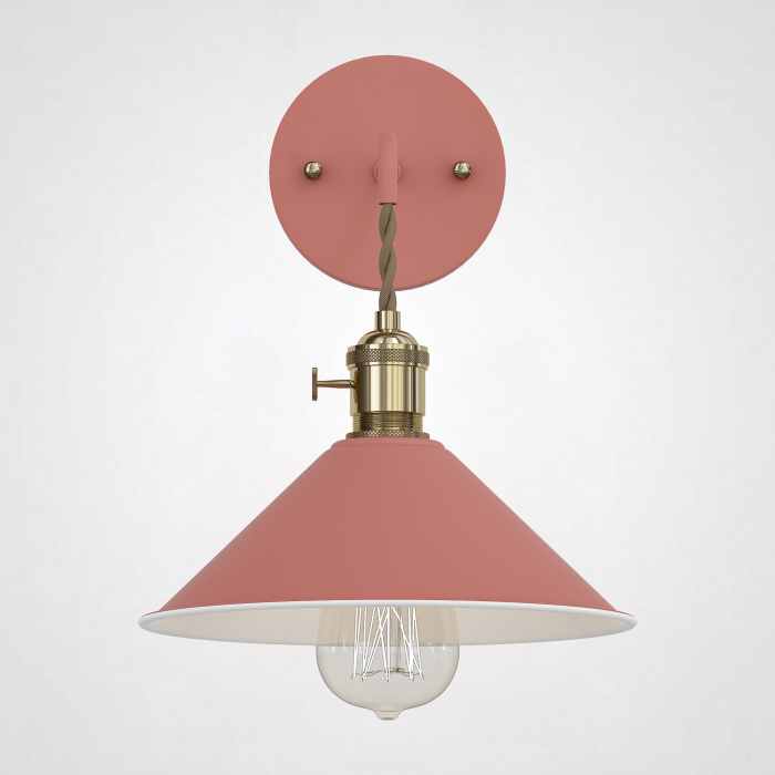 Бра с подвесным плафоном BRAID WALL Pink ImperiumLoft