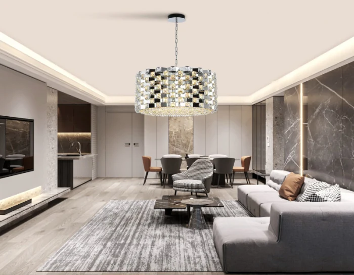 Подвесная люстра с хрусталем HIGH LIGHT AMBRELLA LIGHT LH41006