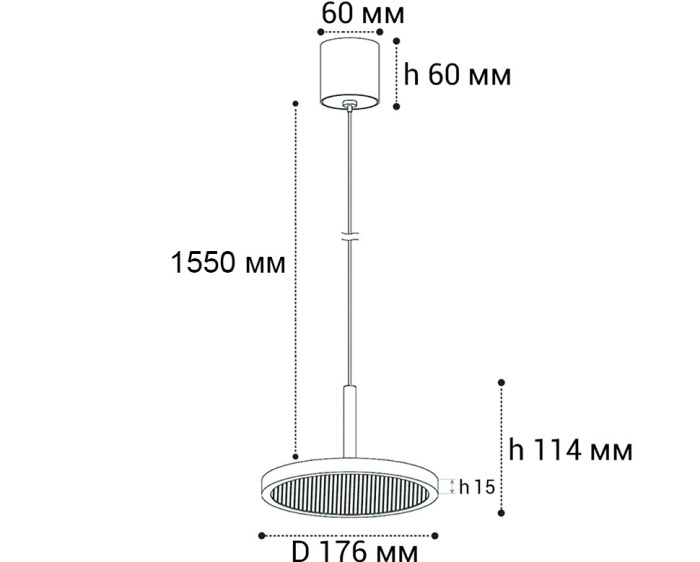 Подвесной светильник Italline IT08-8022 black 3000K