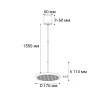 Подвесной светильник Italline IT08-8022 black 3000K