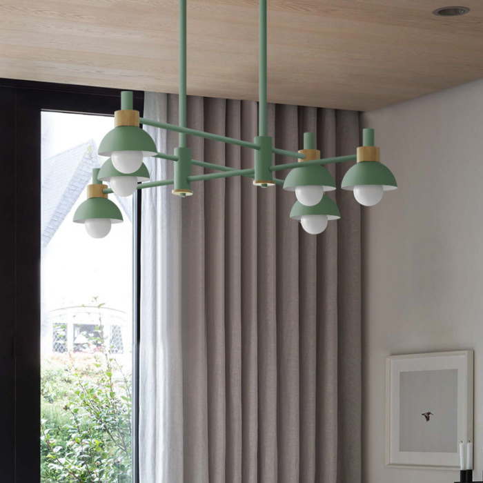 Подвесной реечный светильник FANTA LONG Green ImperiumLoft