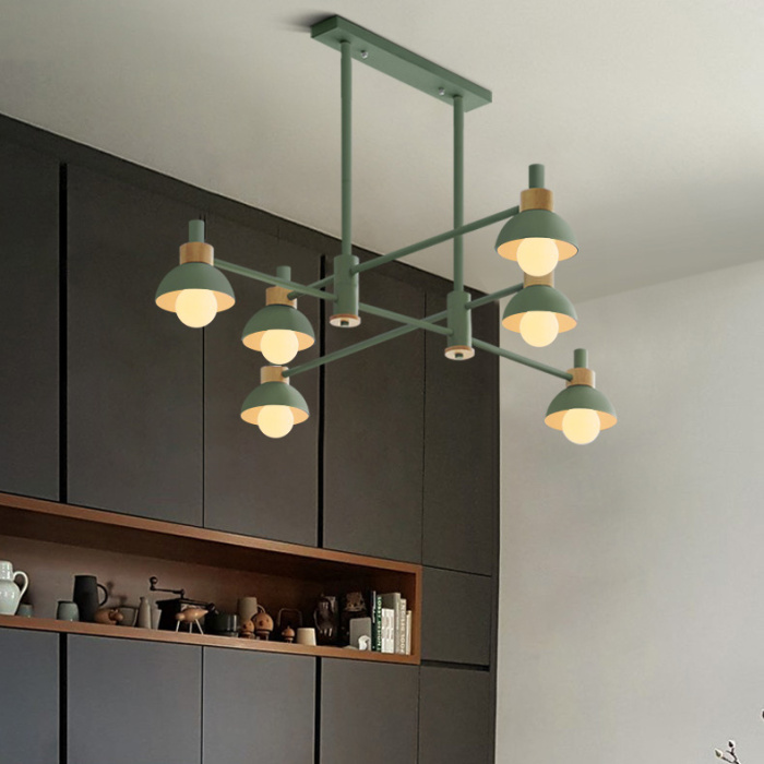 Подвесной реечный светильник FANTA LONG Green ImperiumLoft