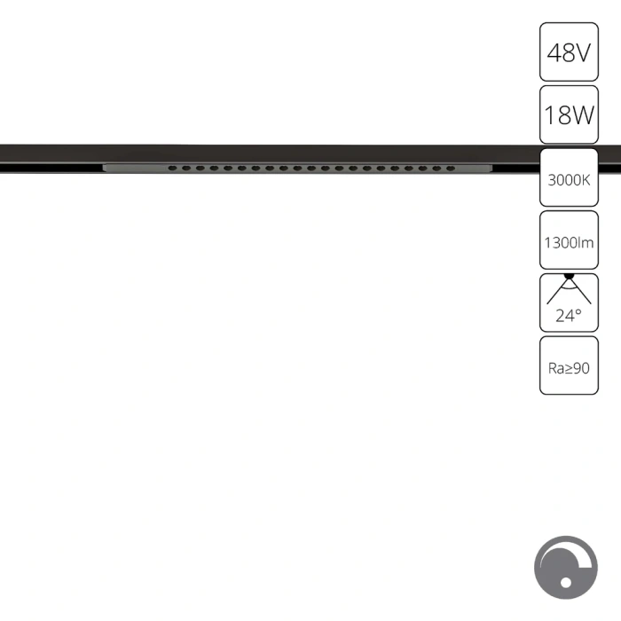 Магнитный трековый светильник Arte Lamp OPTIMA 0.1-10V A7497PL-1BK