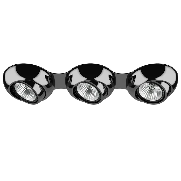 011837*** Светильник OCULA 16х3 GU10  ЧЕРНЫЙ ХРОМ (в комплекте)
