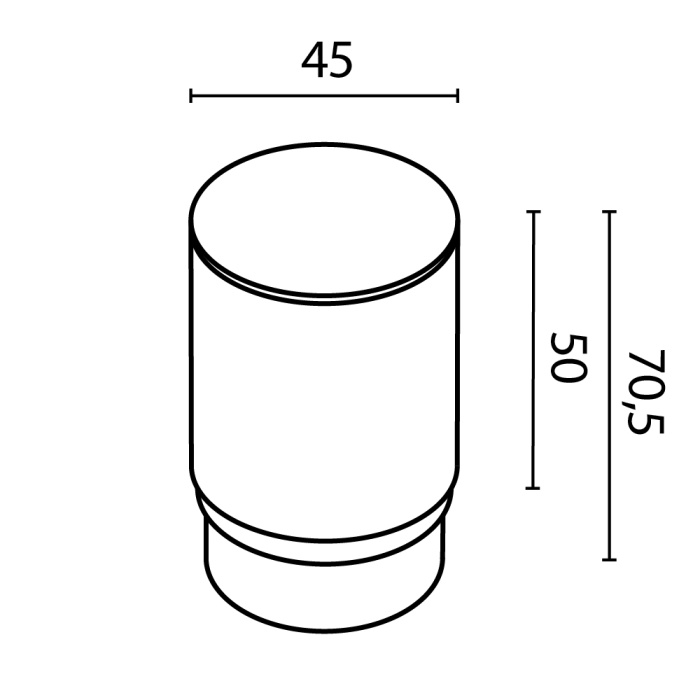 Матовый рассеиватель для Фокус / Focus LED 5Вт Maytoni RingMAcr-5-W
