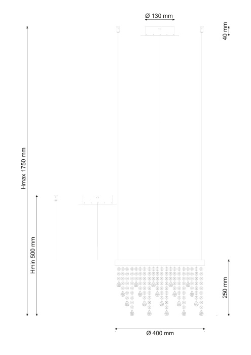 Люстра подвесная Lucia Tucci eclipse 1671.1 D400 LED
