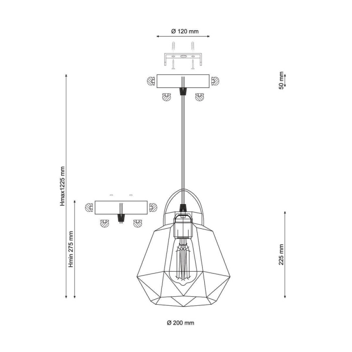 Люстра подвесная Lucia Tucci NARNI 1941.1 white