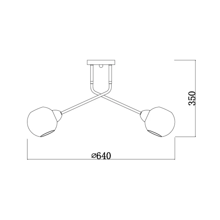 Потолочная люстра на штанге BOND ESCADA 2113/3P