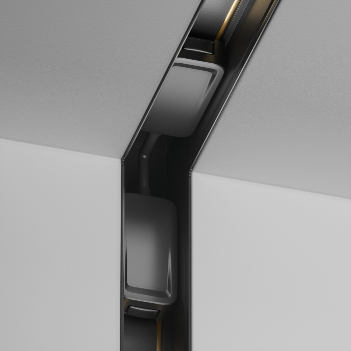 Коннектор угловой внутренний Radity встраиваемый черный Maytoni TRA084CT-12B