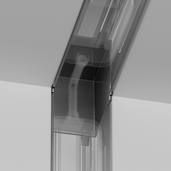 Коннектор угловой внутренний Radity встраиваемый черный Maytoni TRA084CT-12B