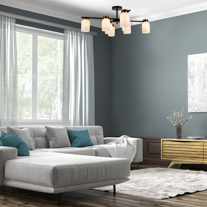 Потолочная люстра на штанге MADISON ESCADA 1151/8P