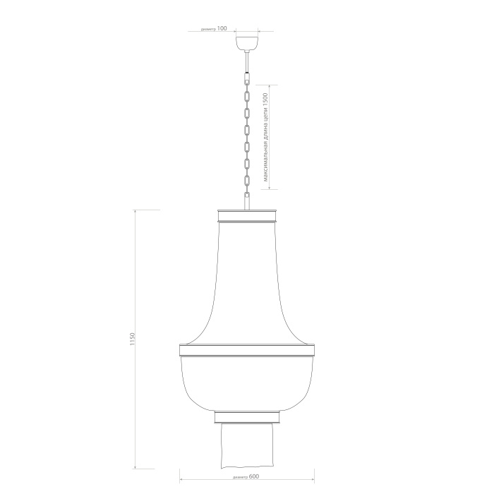 Подвесная люстра Covali JPL-10478a