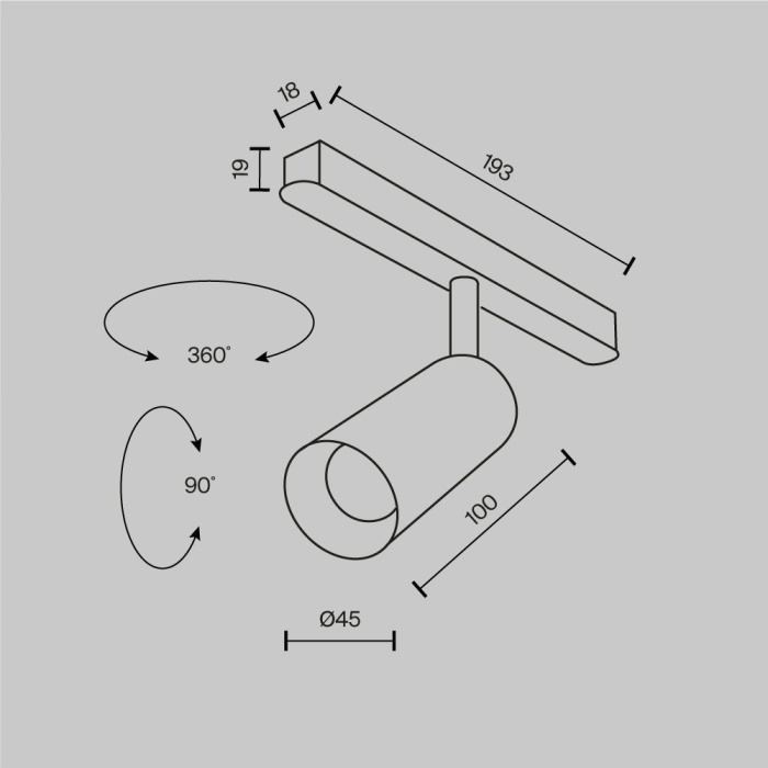 Трековый светильник Maytoni Focus LED TR032-2-5W3K-M-BW
