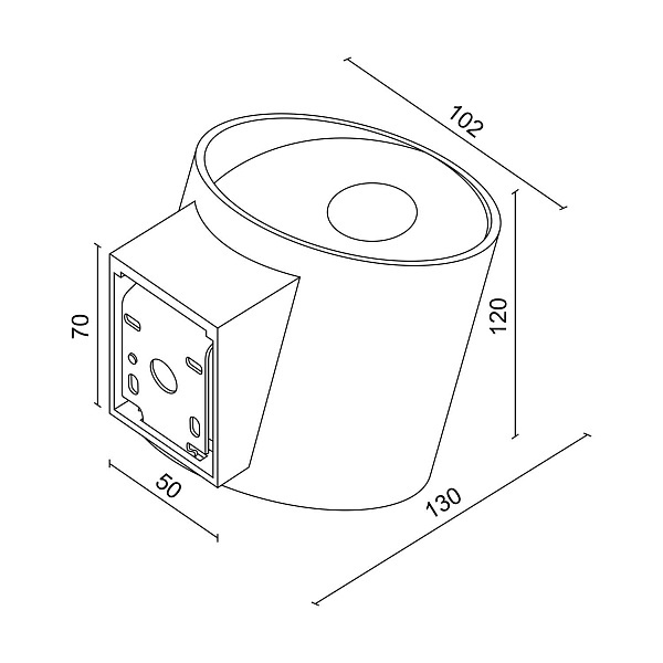 Настенный светильник Ledron COME White-Gold