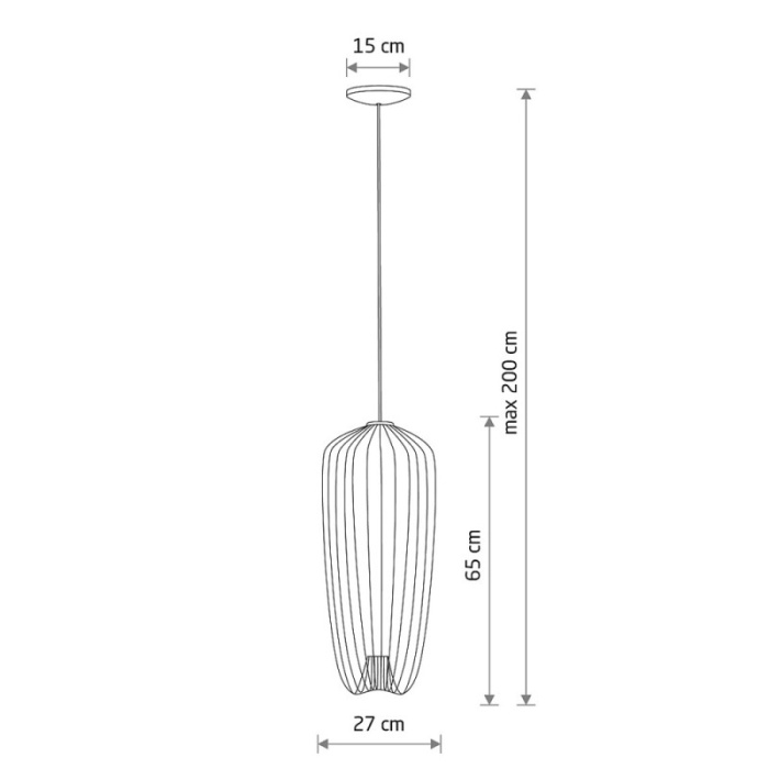 Подвесная люстра Nowodvorski Pumpkin S Wood 11496