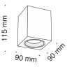 Потолочный светильник Maytoni Slim C013CL-01B