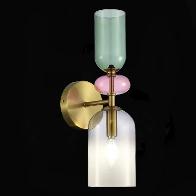 Бра ST-Luce Золотистый/Дымчатый E14 1*40W SL2000.201.01