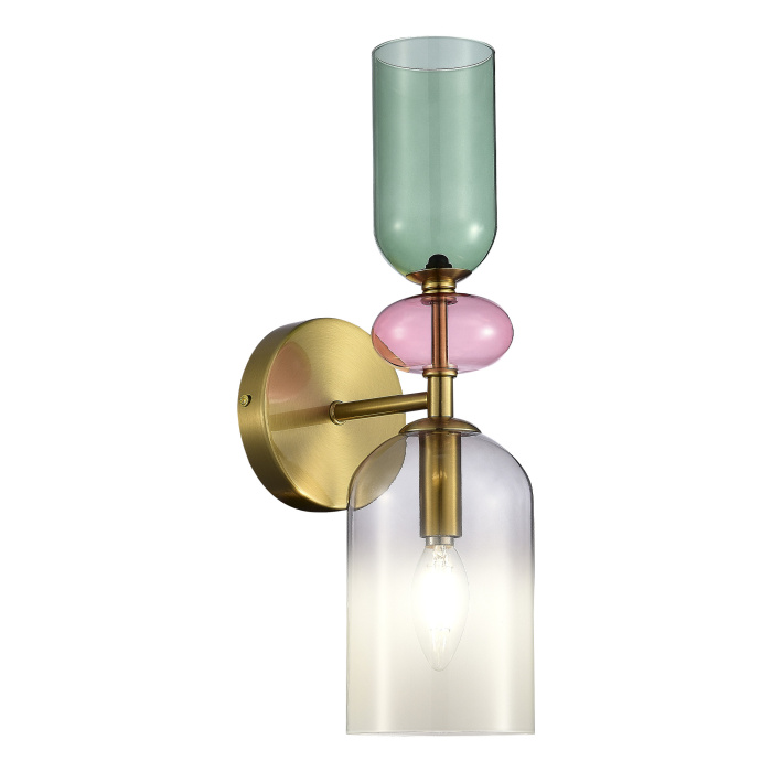 Бра ST-Luce Золотистый/Дымчатый E14 1*40W SL2000.201.01