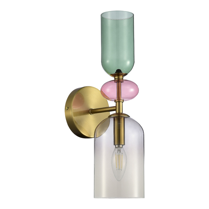 Бра ST-Luce Золотистый/Дымчатый E14 1*40W SL2000.201.01