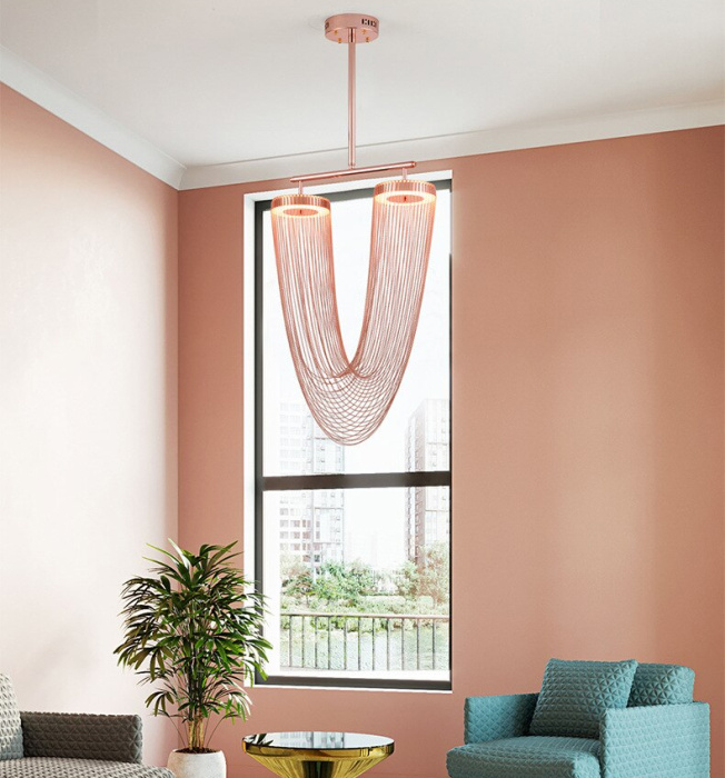 Подвесная люстра Delight Collection Otero 8608P copper