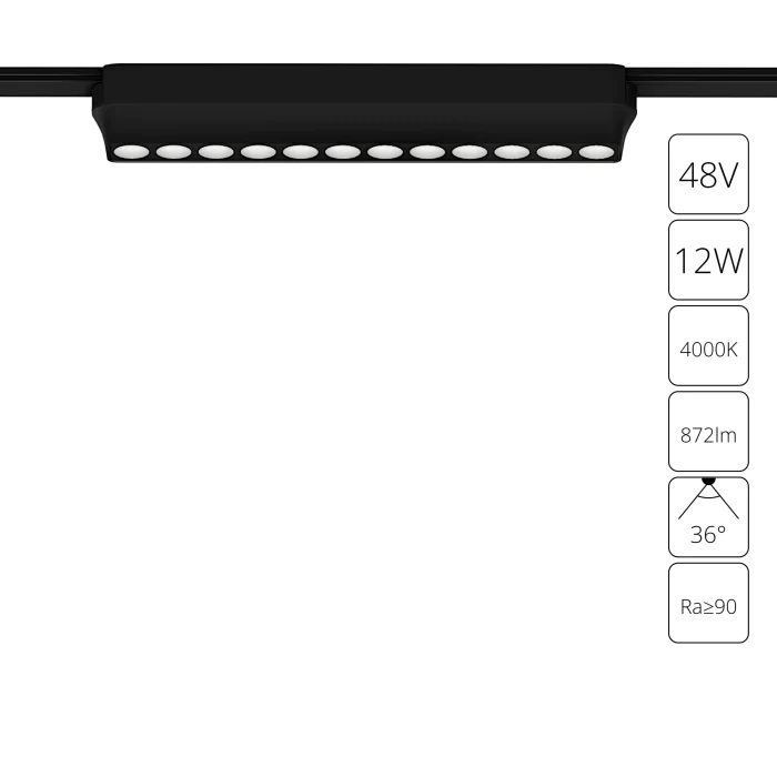 Магнитная трековая система Arte Lamp RAPID A6154PL-1BK