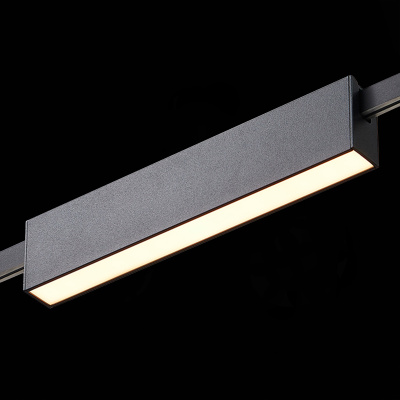 Магнитный трековый светильник FARM Черный LED 1*12W 3000K 576Lm Ra90 120 IP20 L232xW24x ST817.406.12