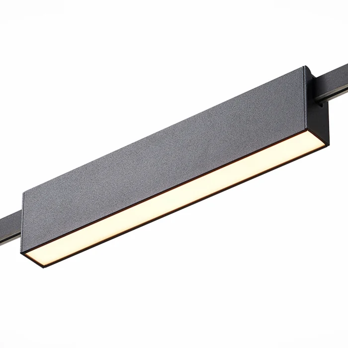 Магнитный трековый светильник FARM Черный LED 1*12W 3000K 576Lm Ra90 120 IP20 L232xW24x ST817.406.12