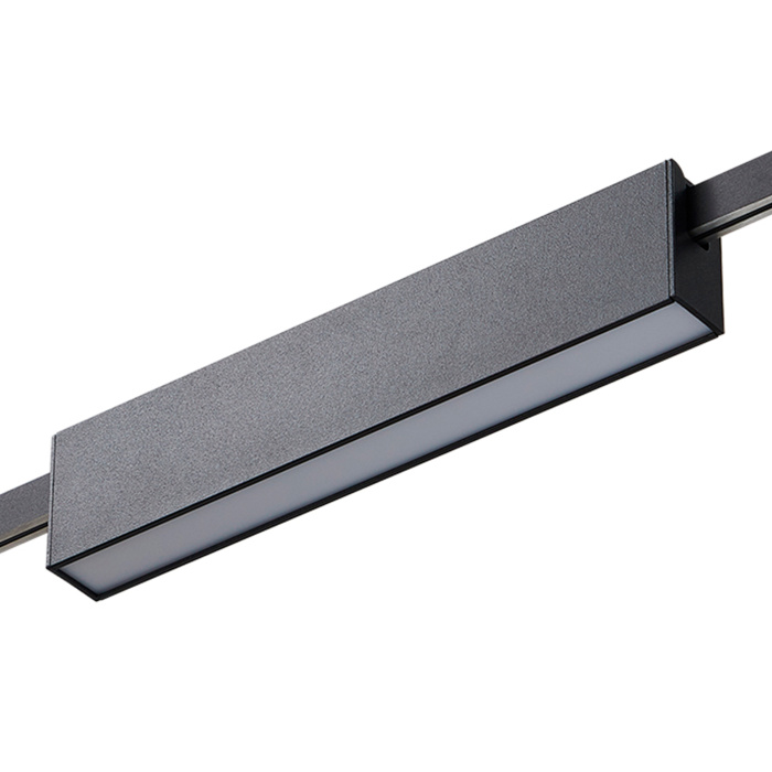 Магнитный трековый светильник FARM Черный LED 1*12W 3000K 576Lm Ra90 120 IP20 L232xW24x ST817.406.12