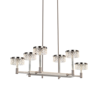 Подвесная люстра Delight Collection Diamond cut MD21020075-6B satin nickel