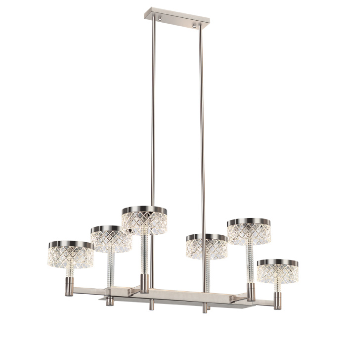 Подвесная люстра Delight Collection Diamond cut MD21020075-6B satin nickel