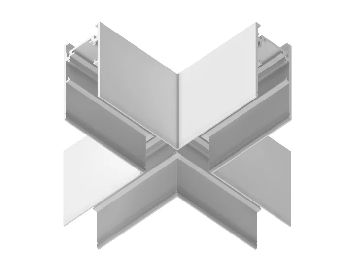 Коннектор X-образный для накладного шинопровода Magnetic Ambrella light GL3375