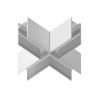 Коннектор X-образный для накладного шинопровода Magnetic Ambrella light GL3375
