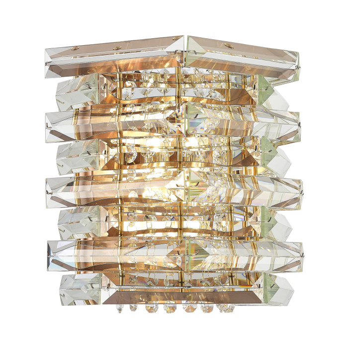 Светильник настенный ST-Luce медь/прозрачный E14 2*40W SL6137.201.02