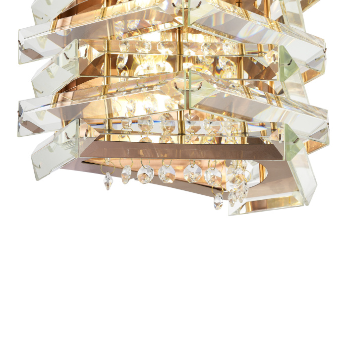 Светильник настенный ST-Luce медь/прозрачный E14 2*40W SL6137.201.02