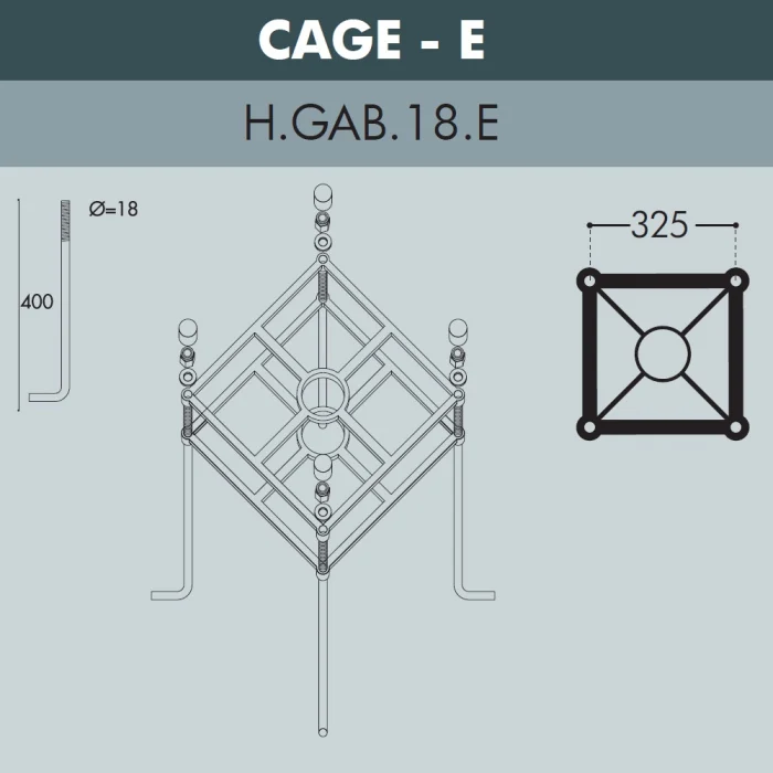 Парковый столб FUMAGALLI HOREB 000.228.000.A0