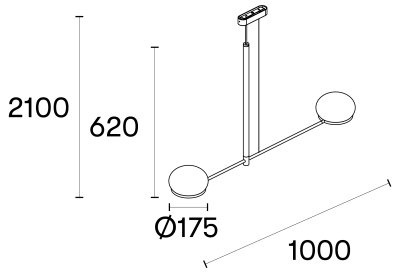 Подвесной светильник Leds C4 COCO Double