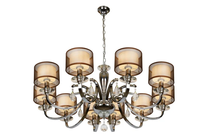 Подвесная люстра iLamp Mario RM16001/10 Хром