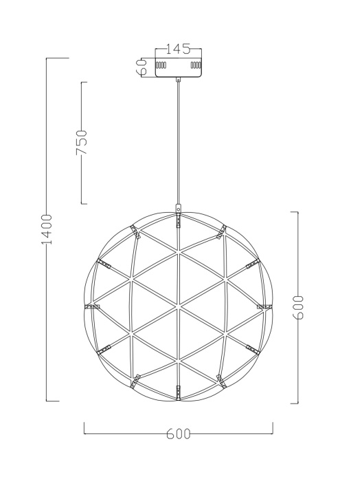 Подвесной светильник Freya Amber FR5099PL-L45CH