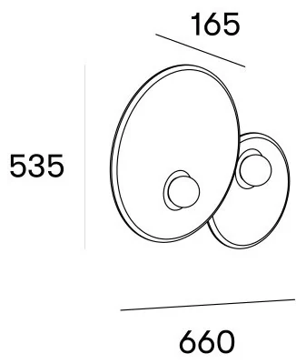 Настенный светильник Leds C4 TRIP Double Black