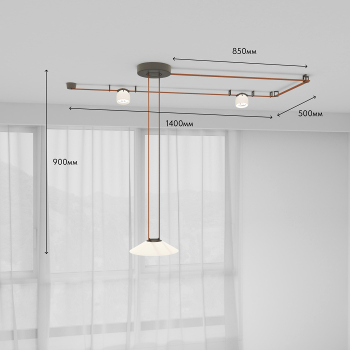 Трек-система Denkirs Belty SET DK55SET02-01-BR