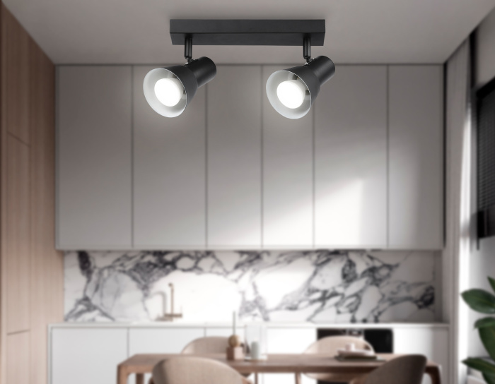 Накладной поворотный спот со сменной лампой GU10 Ambrella light TA13117